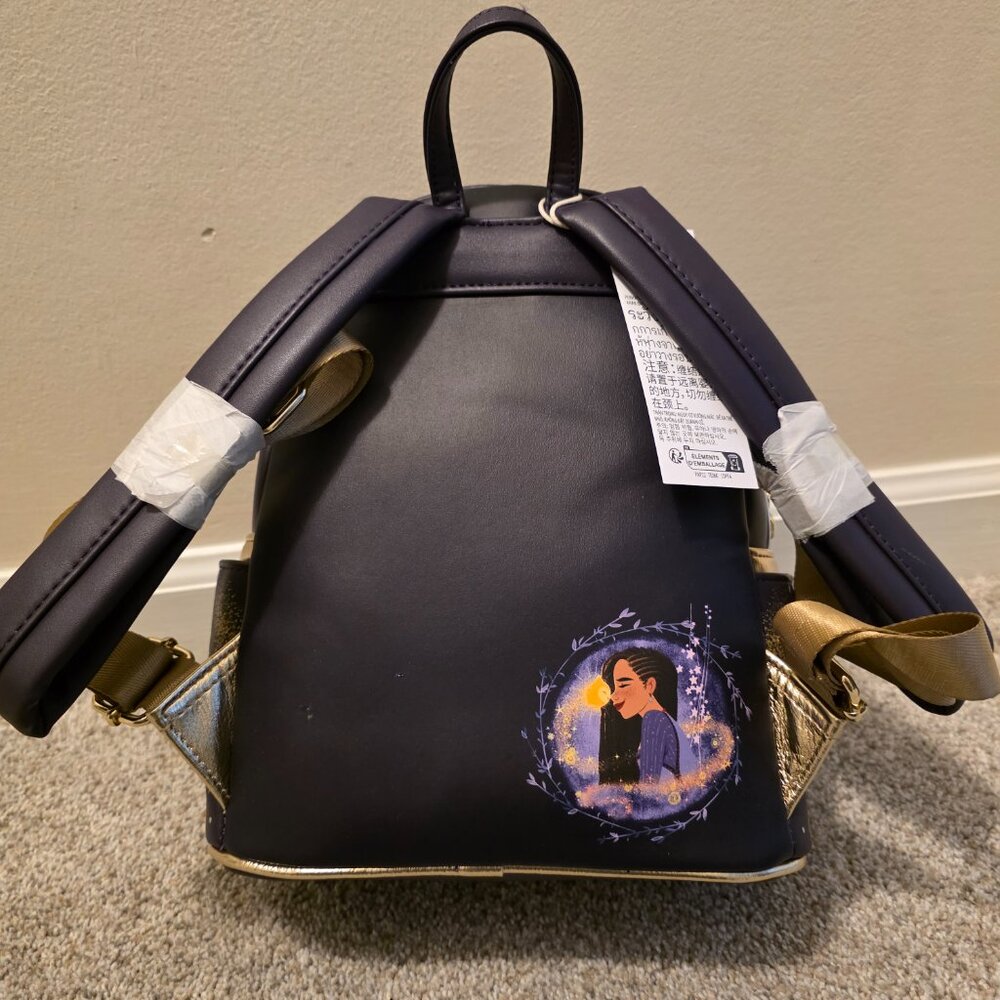 Disney World Parks Hard Tag Wish Loungefly Mini Backpack NWT - Picture 3 of 3